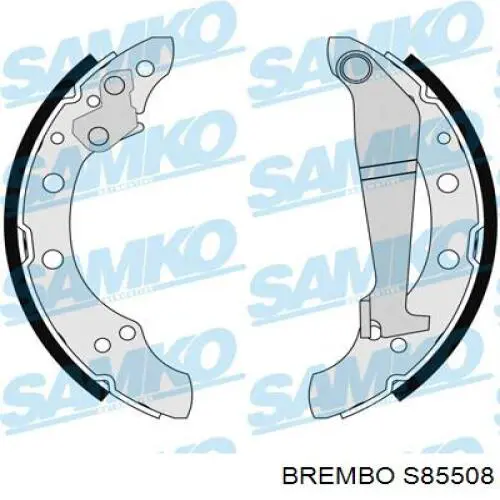 S85508 Brembo Zapatas de freno de tambor traseras
