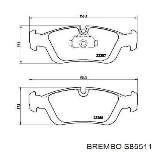 Comprar S85511 Brembo Zapatas de freno