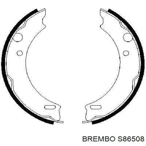 S 86 508 Brembo juego de zapatas de frenos, freno de estacionamiento