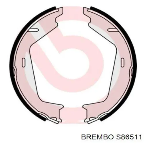 S86511 Brembo zapatas de freno de mano