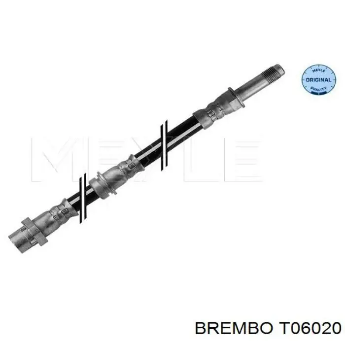 T 06 020 Brembo tubo flexible de frenos trasero