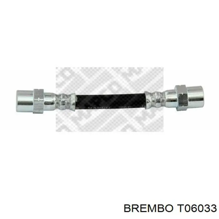 T06033 Brembo tubo flexible de frenos delantero izquierdo