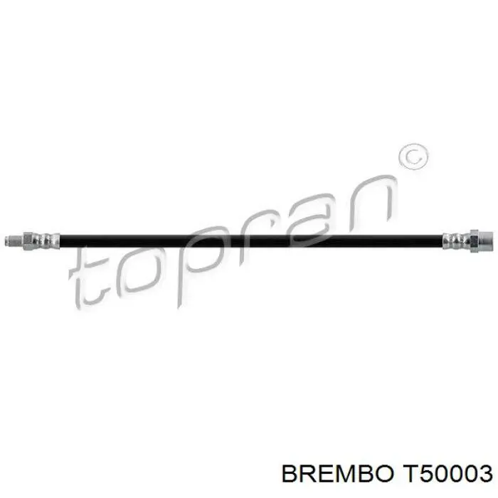 Tubo flexible de frenos delantero Brembo T50003