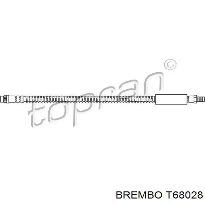 Latiguillos de freno delantero Brembo T68028 precio, desde 9,97 EUR
