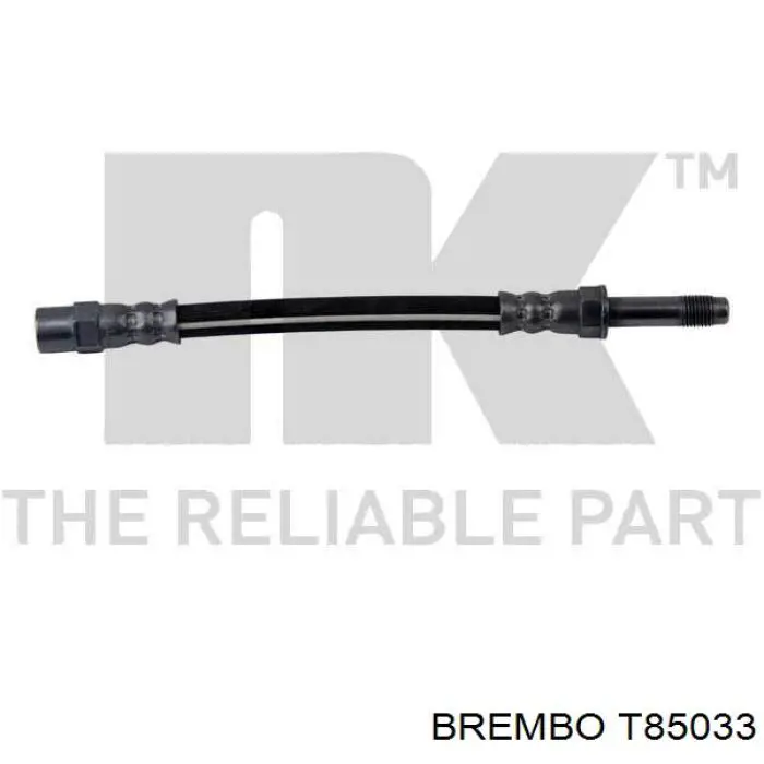 T85033 Brembo tubo flexible de frenos trasero