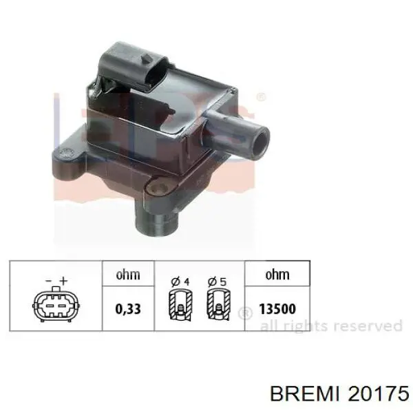 20175 Bremi bobina de encendido