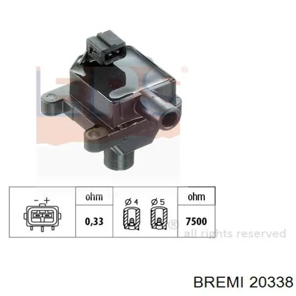 Bobina de chispa Bremi 20338 precio, desde 39,17 EUR