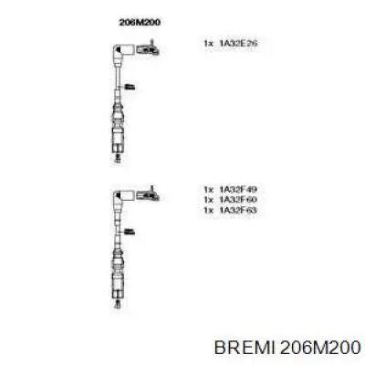 206M200 Bremi juego de cables de encendido