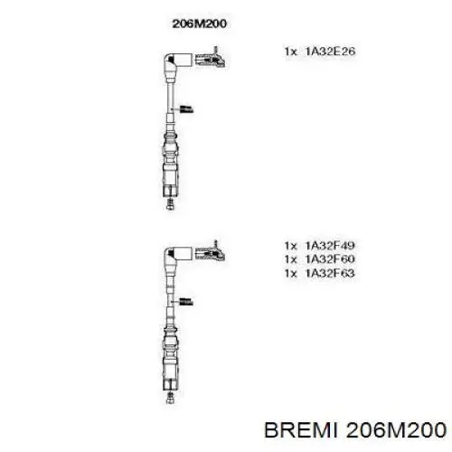 Comprar 206M200 Bremi Cable de bujía