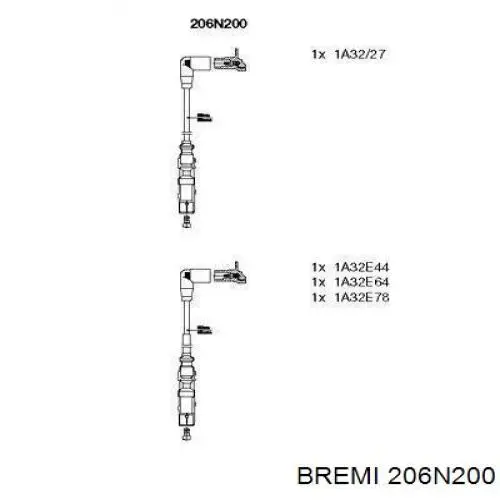 Juego de cables de bujias Bremi 206N200 precio, desde 44,12 EUR