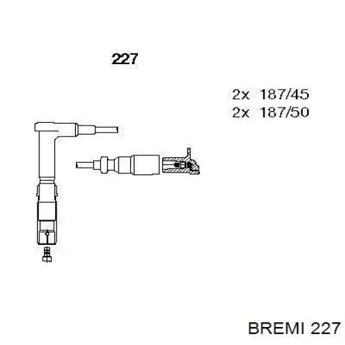 Juego de cables de bujias Bremi 227 precio, desde 82,02 EUR