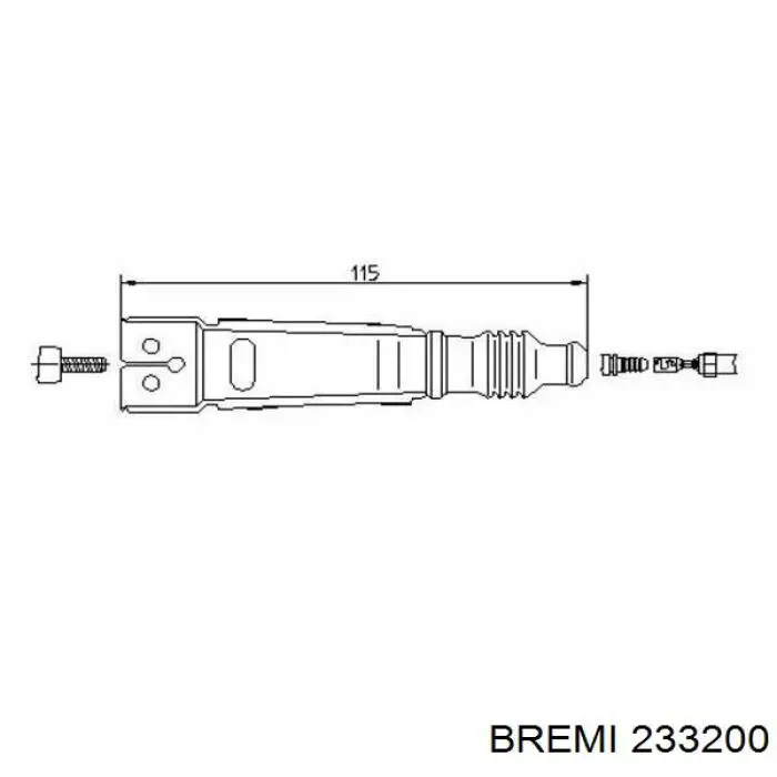 Cables de bujías 233200 Bremi