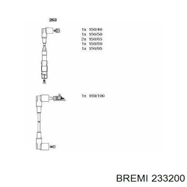 233200 Bremi Cables de alta tensión, juego