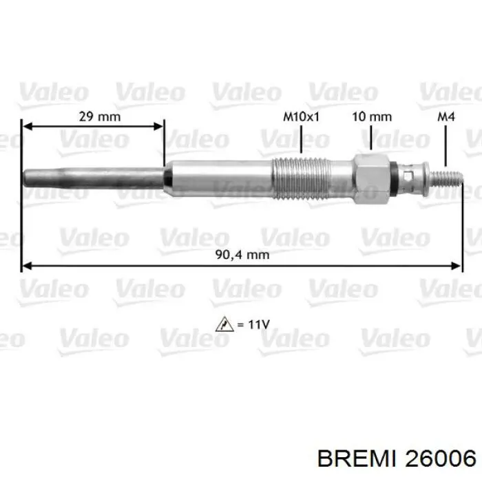Bujía de incandescencia Nissan Tiida C11X