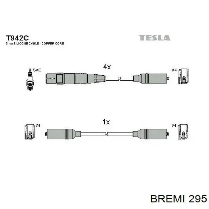 Comprar 295 Bremi Cable de bujía