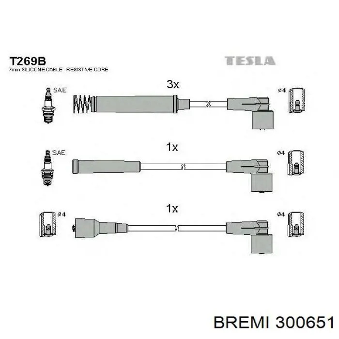 802 NGK Cables de alta tensión, juego