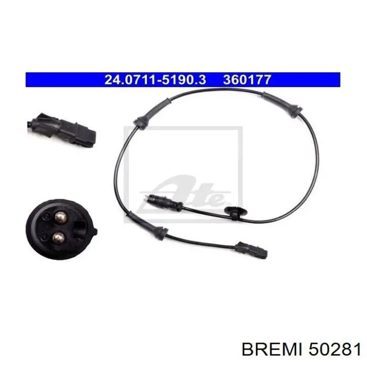 Sensor ABS 50281 Bremi