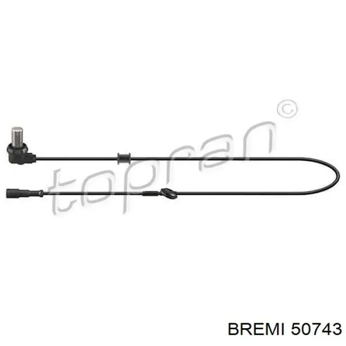 50743 Bremi sensor abs trasero