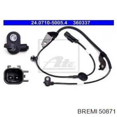 Sensor ABS delantero izquierdo 50871 Bremi
