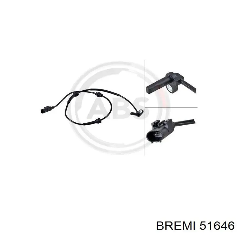 Sensor ABS de rueda delantera Bremi 51646 precio, desde 40,28 EUR