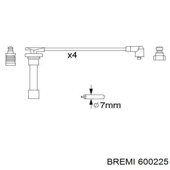 Juego de cables de encendido Nissan Sunny 3 N14