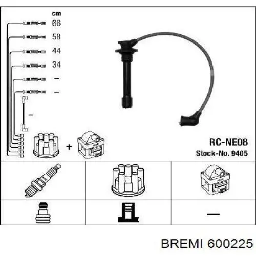 Juego de cables de encendido Nissan Sunny 3 N14