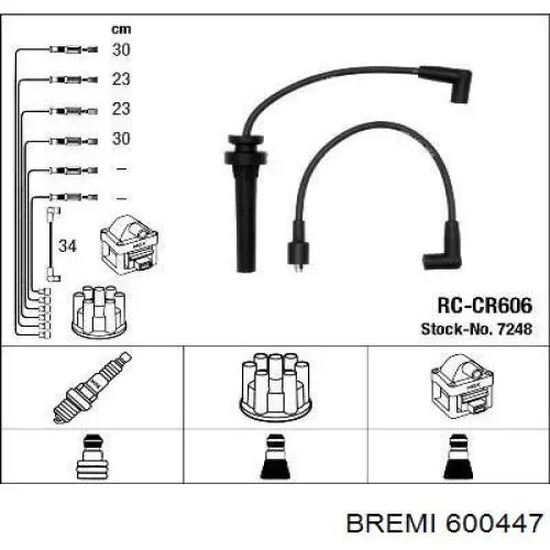 600-447 Bremi juego de cables de encendido