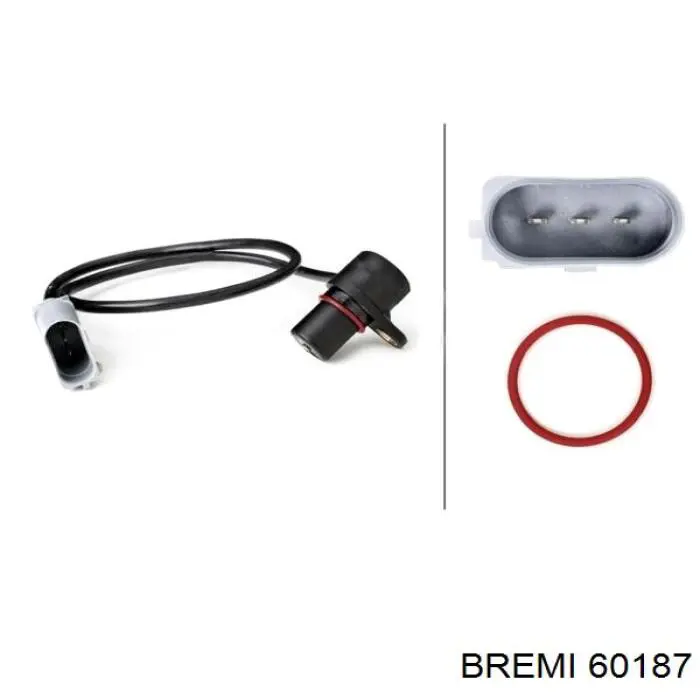 Sensor de cigüeñal 60187 Bremi