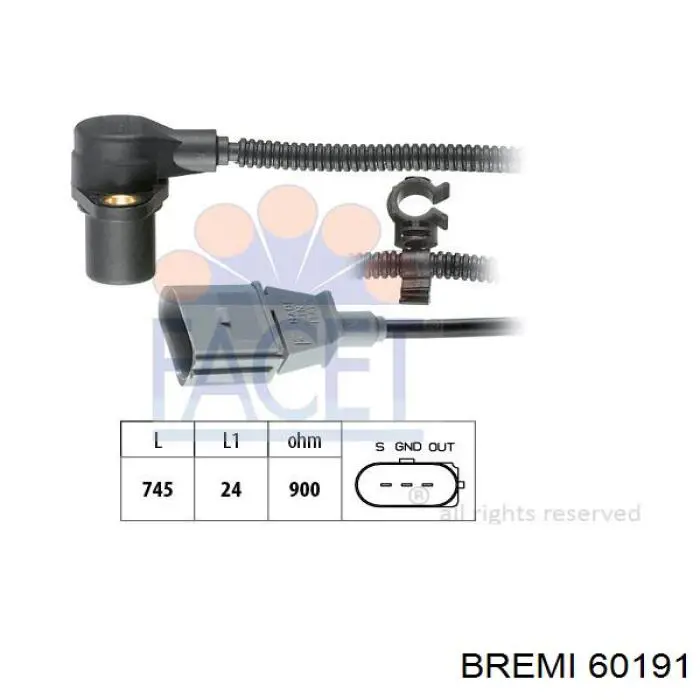 Sensor de posición del cigüeñal Audi A4 8E2