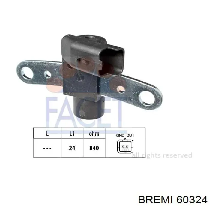 60324 Bremi sensor de posición del cigüeñal