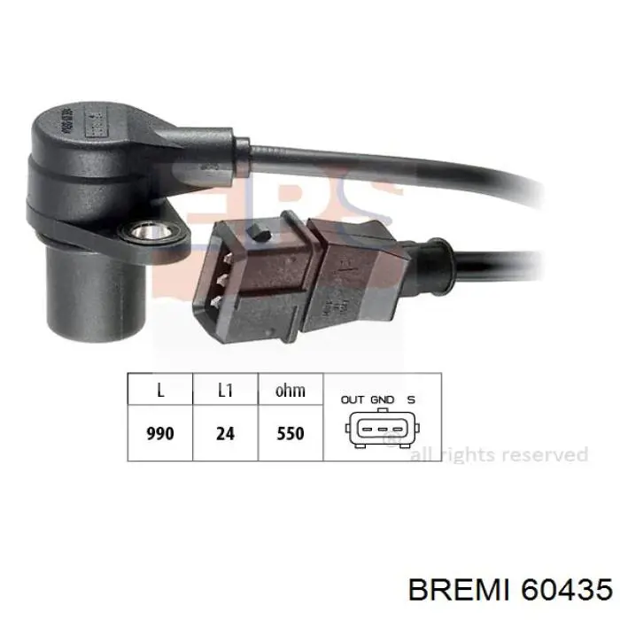 60435 Bremi sensor de posición del cigüeñal