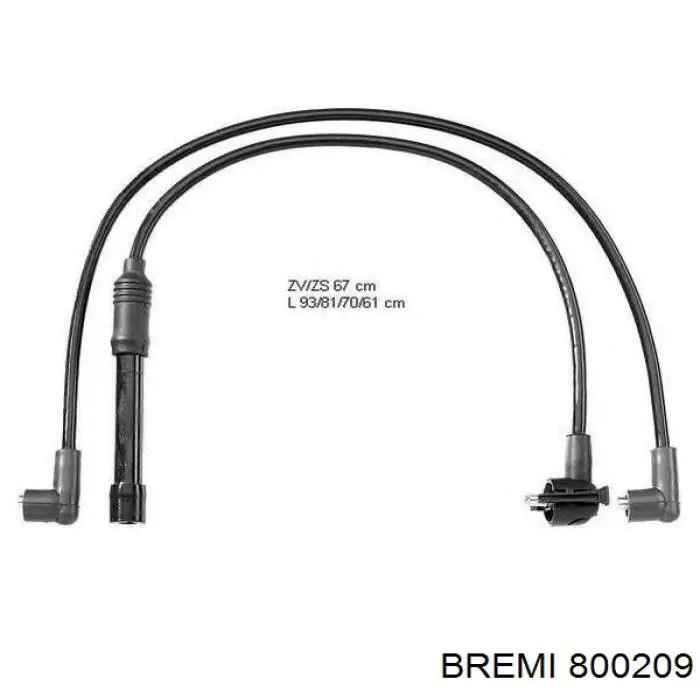 Cables de bujías 800209 Bremi