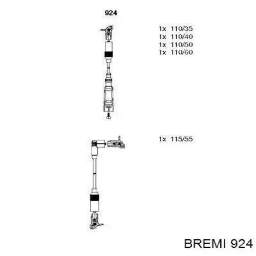 Juego de cables de bujias Bremi 924 precio, desde 49,81 EUR