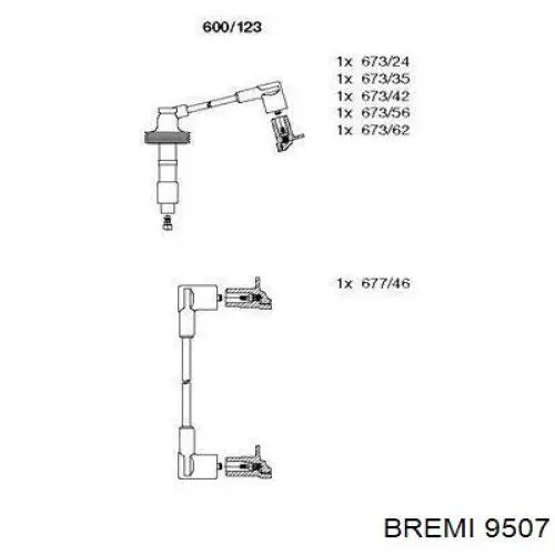 9507 Bremi rotor del distribuidor de encendido