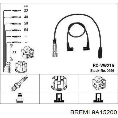 RC-VW1105 NGK cables de bujías
