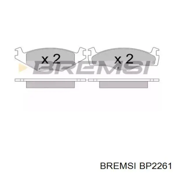 Comprar BP2261 Bremsi Pastillas delanteras de freno
