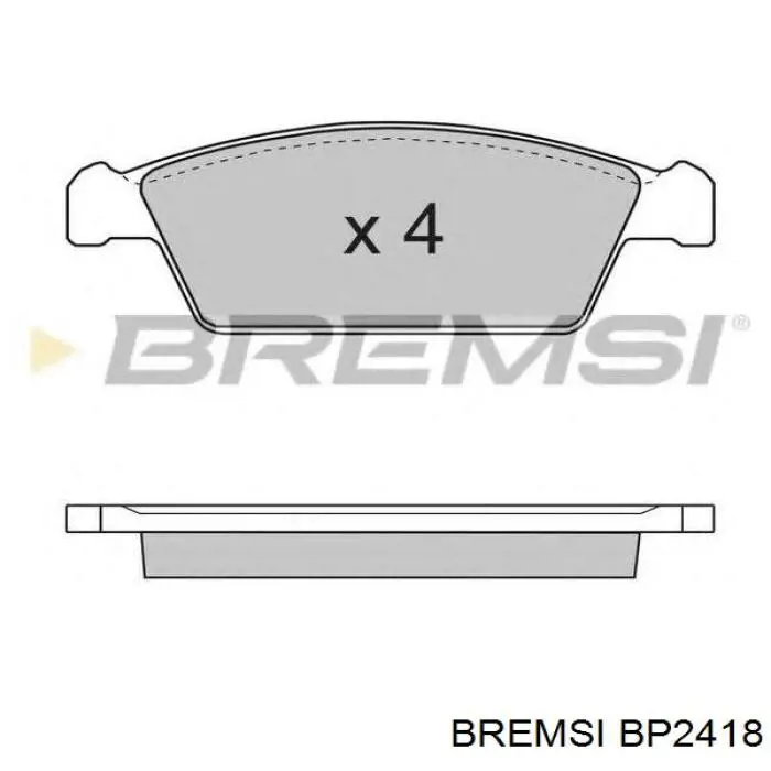 Pastillas traseras de freno Bremsi BP2418 precio, desde 15,83 EUR