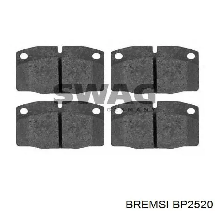 Comprar BP2520 Bremsi Pastillas delanteras de freno