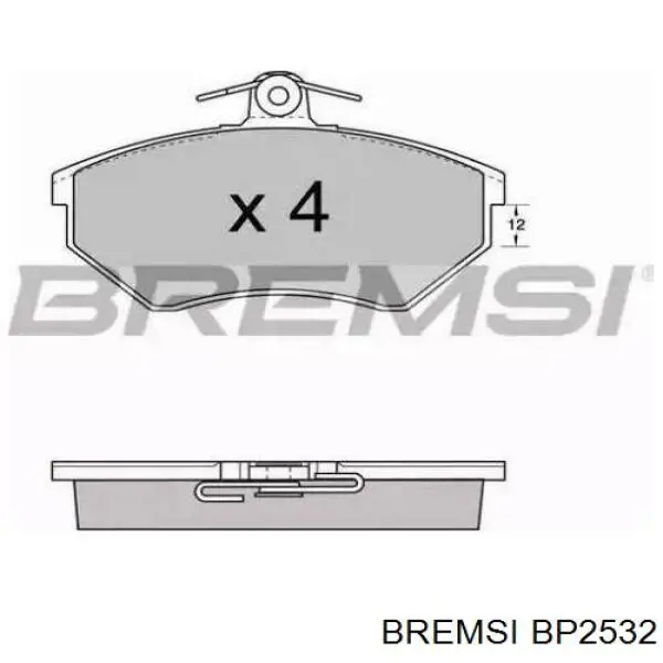 Comprar BP2532 Bremsi Pastillas delanteras de freno