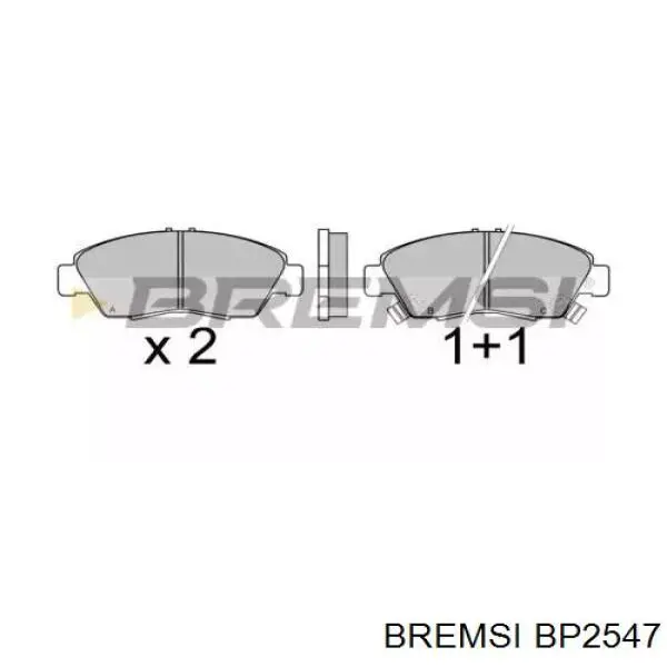 Pastillas freno delanteras Bremsi BP2547 precio, desde 18,57 EUR
