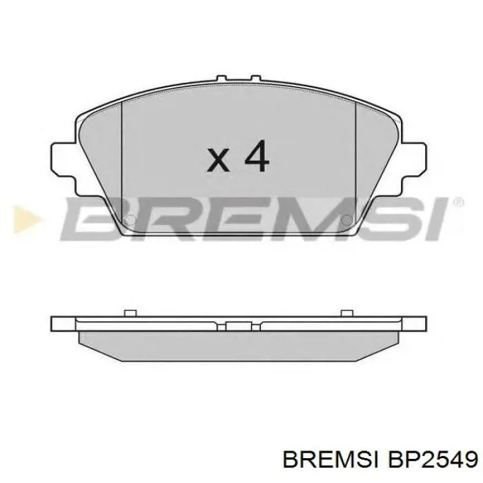 Comprar BP2549 Bremsi Pastillas delanteras de freno