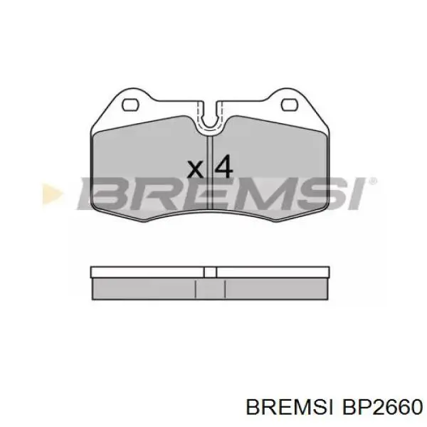 BP2660 Bremsi pastillas de freno delanteras