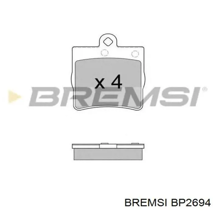 Pastillas freno delanteras Bremsi BP2694 precio, desde 27,50 EUR