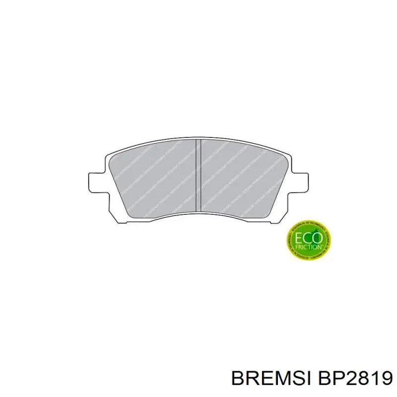 Pastillas de freno delanteras Subaru Legacy 3 BE, BH