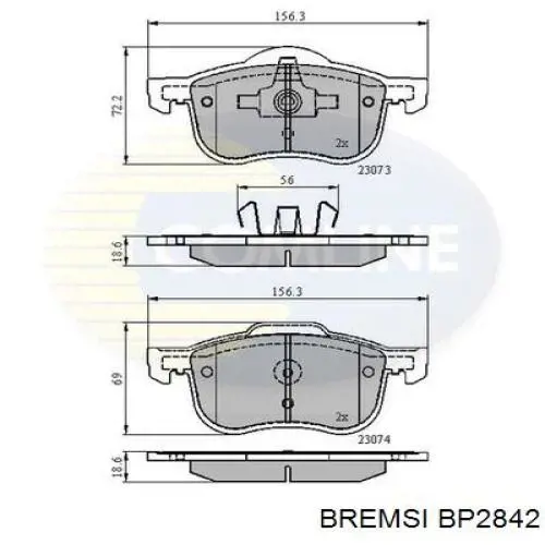 Pastillas de freno delanteras Volvo S80 1 TS, TH, KV