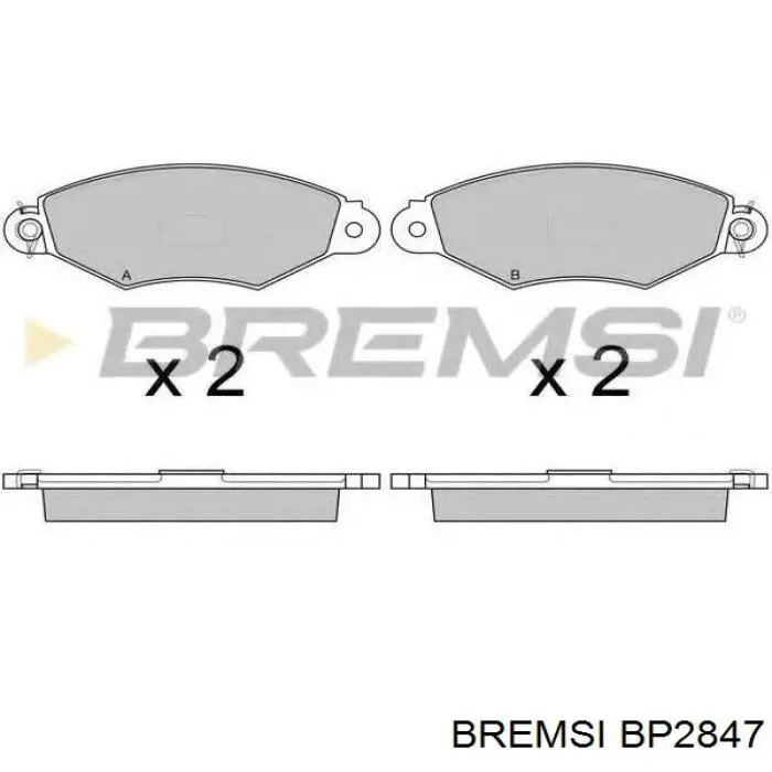 Pastillas freno delanteras Bremsi BP2847 precio, desde 30,75 USD