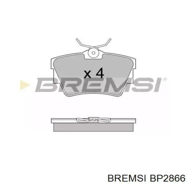 Pastillas traseras de freno Bremsi BP2866 precio, desde 20,36 EUR