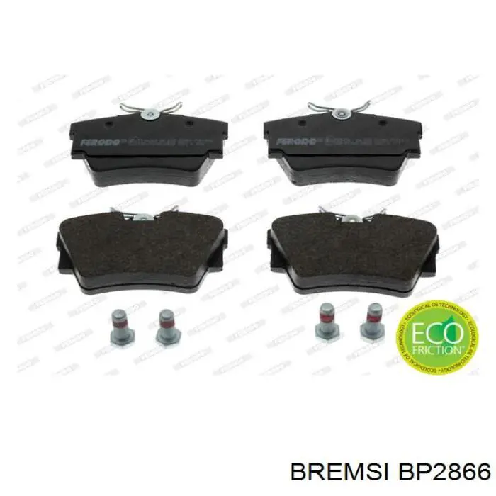 Comprar BP2866 Bremsi Pastillas de freno traseras