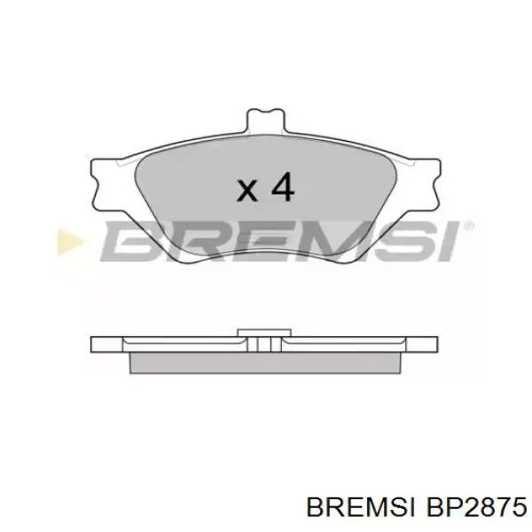 2u2z2v001ka Market (OEM) pastillas de freno delanteras