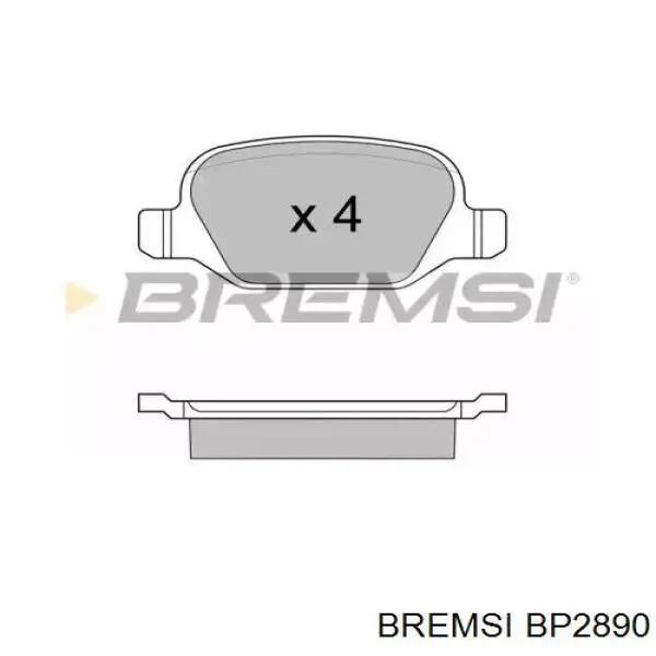 Pastillas traseras de freno Bremsi BP2890 precio, desde 22,69 EUR